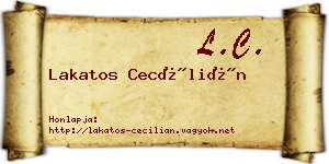 Lakatos Cecílián névjegykártya